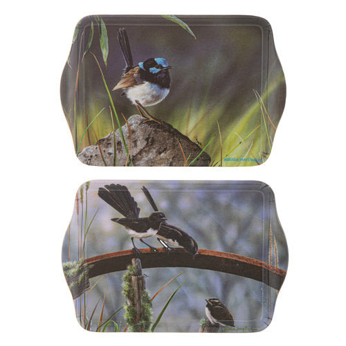 Ashdene Aus Small Birds Wren & Wagtail 2pk Scatter Tray