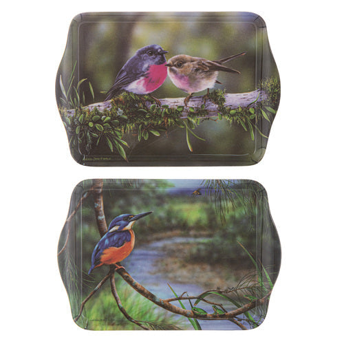 Ashdene Aus Small Birds Kingfisher & Robin 2pk Scatter Tray