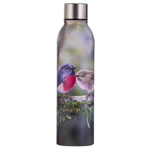 Ashdene Aus Small Birds Pink Robin Drink Bottle