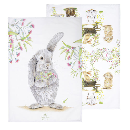 Ashdene Bunny Tales 2pk Kitchen Towel