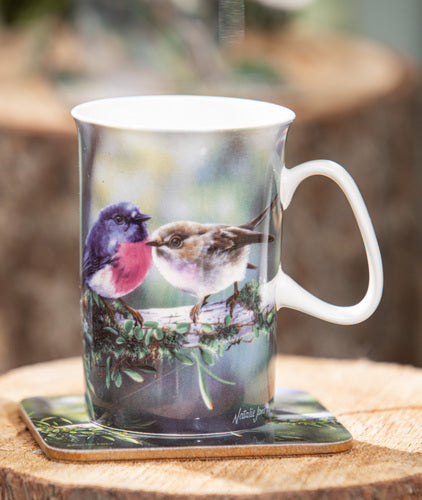 Ashdene Aus Small Birds Pink Robin Mug