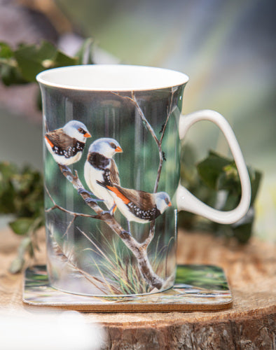 Ashdene Aus Small Birds Diamond Firetail Finch Mug