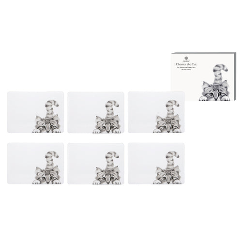 Ashdene Chester The Cat 6pk Placemat