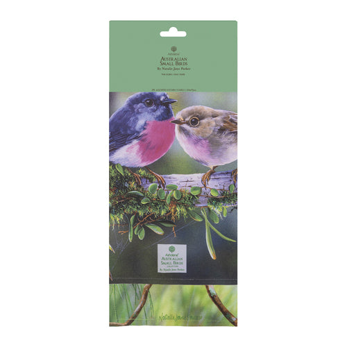 Ashdene Aus Small Birds Kingfisher & Robin 2pk Kitchen Towel