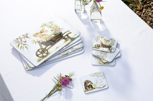 Ashdene Bunny Tales 6pk Coaster