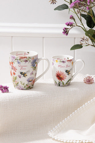 Ashdene Mini Me Queen & Mini Bee 2 Piece Mug Gift Set