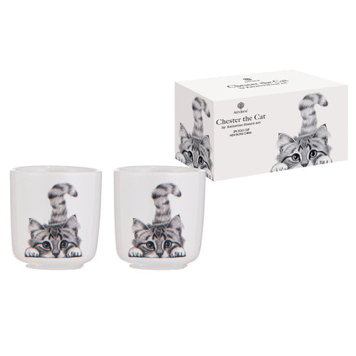 Ashdene Chester The Cat 2pk Egg Cup