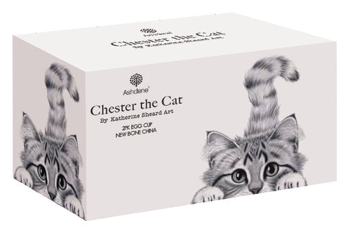 Ashdene Chester The Cat 2pk Egg Cup
