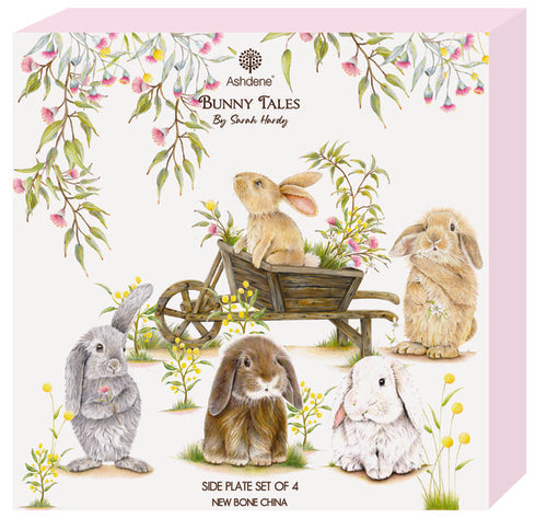 Ashdene Bunny Tales 4pk Side Plate