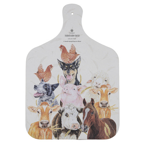 Ashdene Farmyard Faces 2 Serving Board