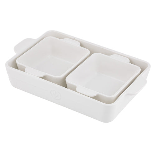 Ladelle Essentials White Set Of 3 Baking Dish