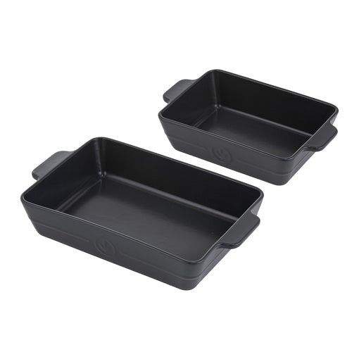 Ladelle Essentials Charcoal Set of 2 Baking Dish