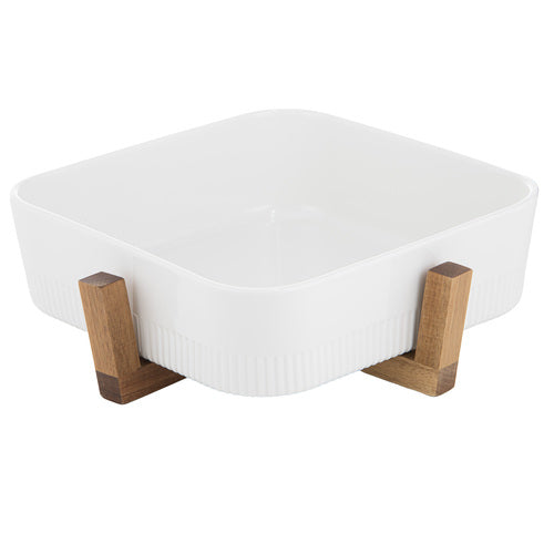 Ladelle Alto Oven To Table 27.5cm Sq Rib Dish With Trivet