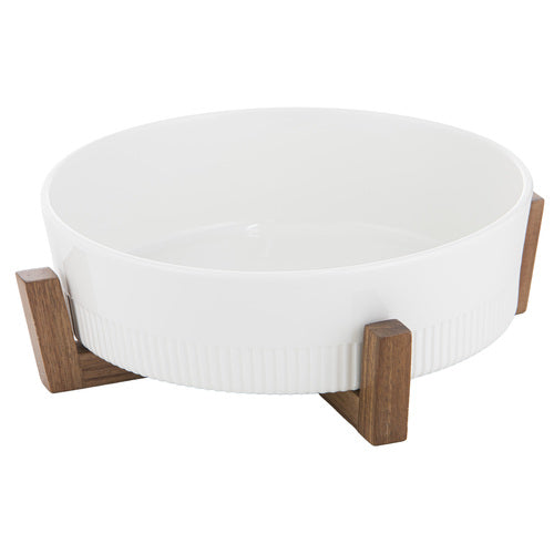 Ladelle Alto Oven To Table 28cm Round Rib Bowl With Trivet