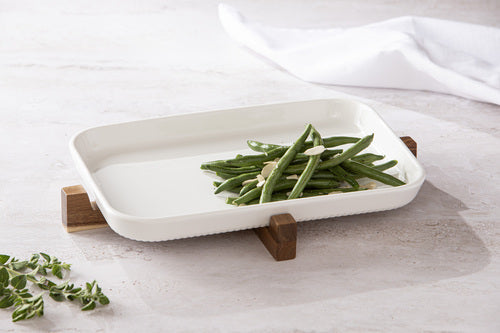 Ladelle Alto Oven To Table 32cm Flat Rib Dish With Trivet