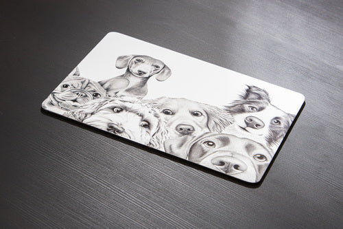 Ashdene Peeking Pups 6pk Placemat