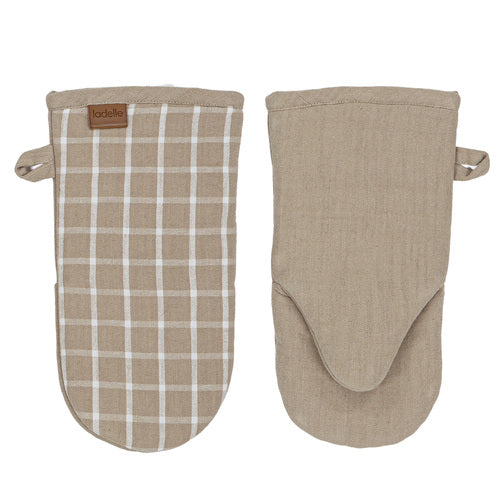 Ladelle Hemingway Taupe 2pk Baker's Oven Mitt