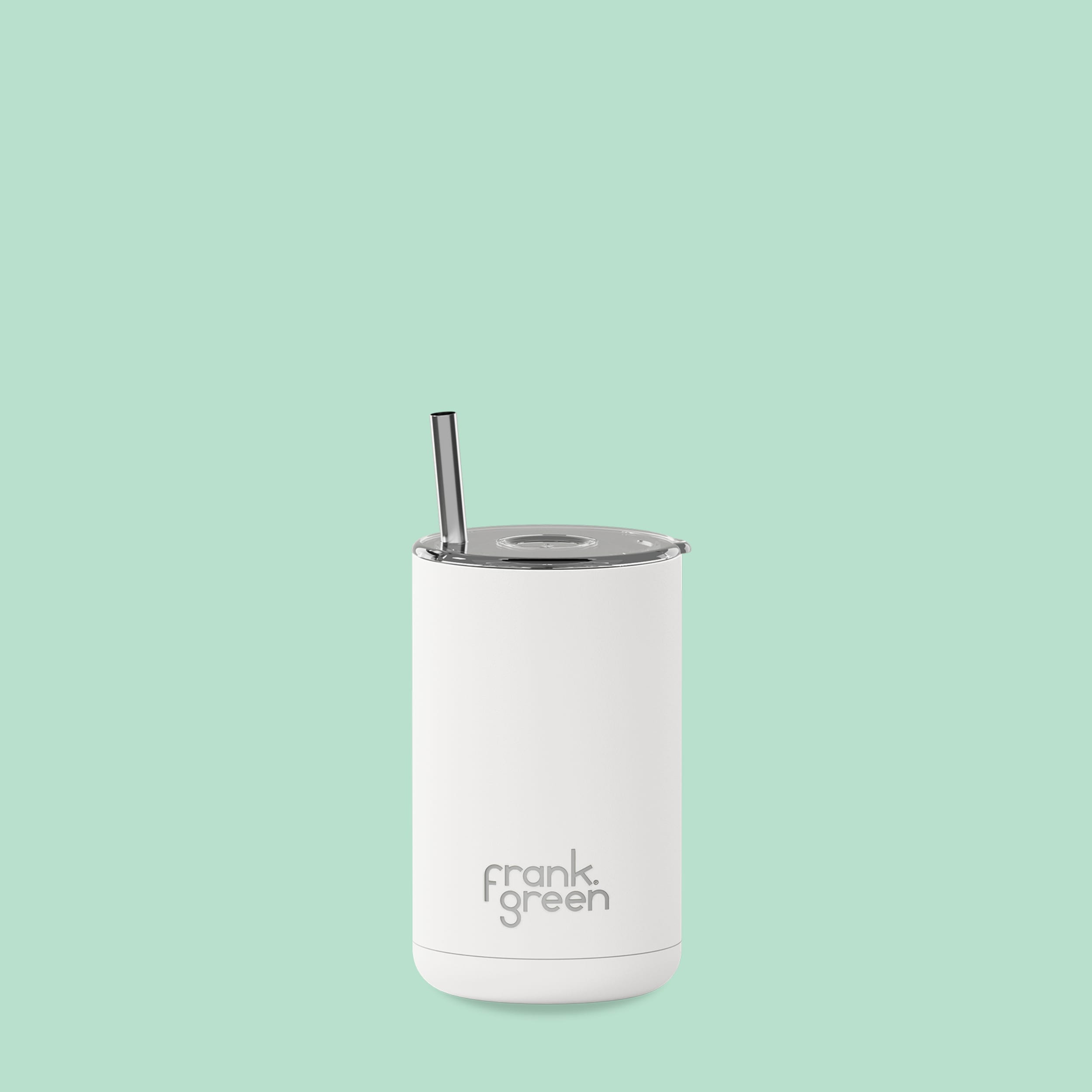 frank green 15oz Iced Coffee Cup with Straw - Cloud
