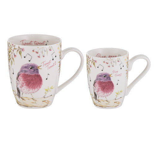 Ashdene Mini Me Tweet Tweet & Peep Peep 2pc Mug Gift Set
