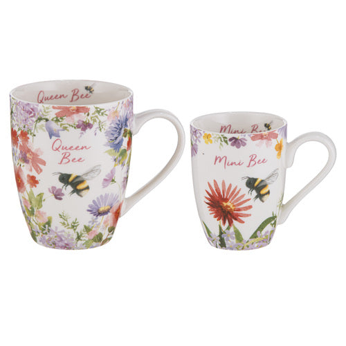Ashdene Mini Me Queen & Mini Bee 2 Piece Mug Gift Set