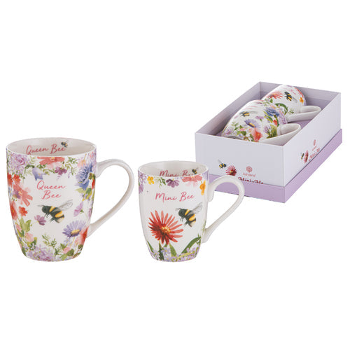 Ashdene Mini Me Queen & Mini Bee 2 Piece Mug Gift Set