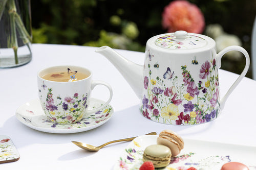 Ashdene Garden Soiree Teapot & 2 Teacup Set