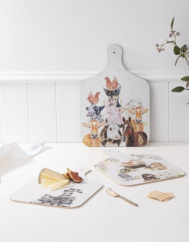 Ashdene Farmyard Faces 2 Serving Board