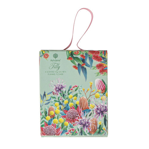 Ashdene Tilly 4pk Flannel Flower 10gm Scented Sachet