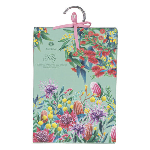 Ashdene Tilly 4pk Flannel Flower 60g Hang Sachet