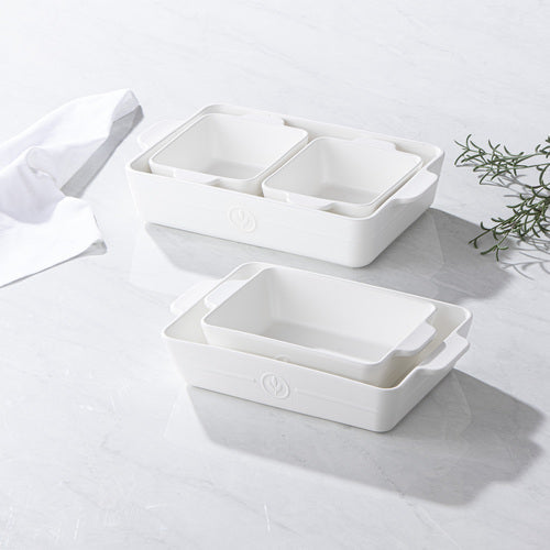 Ladelle Essentials White Set Of 3 Baking Dish