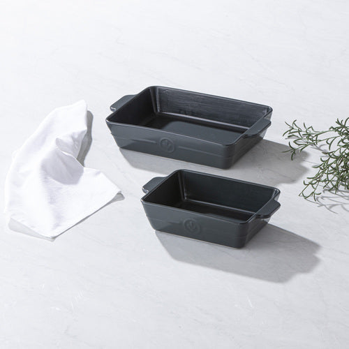 Ladelle Essentials Charcoal Set of 2 Baking Dish