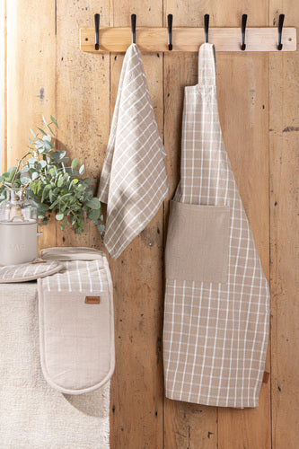 Ladelle Hemingway Taupe Cross Back Apron