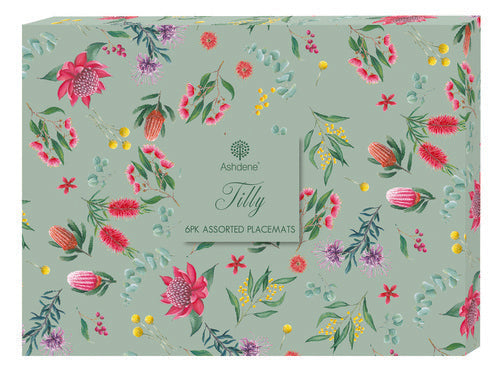 Ashdene Tilly Assorted 6pk Placemat