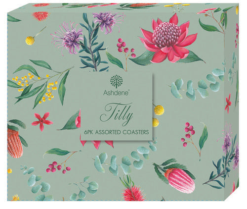 Ashdene Tilly Assorted 6pk Coaster