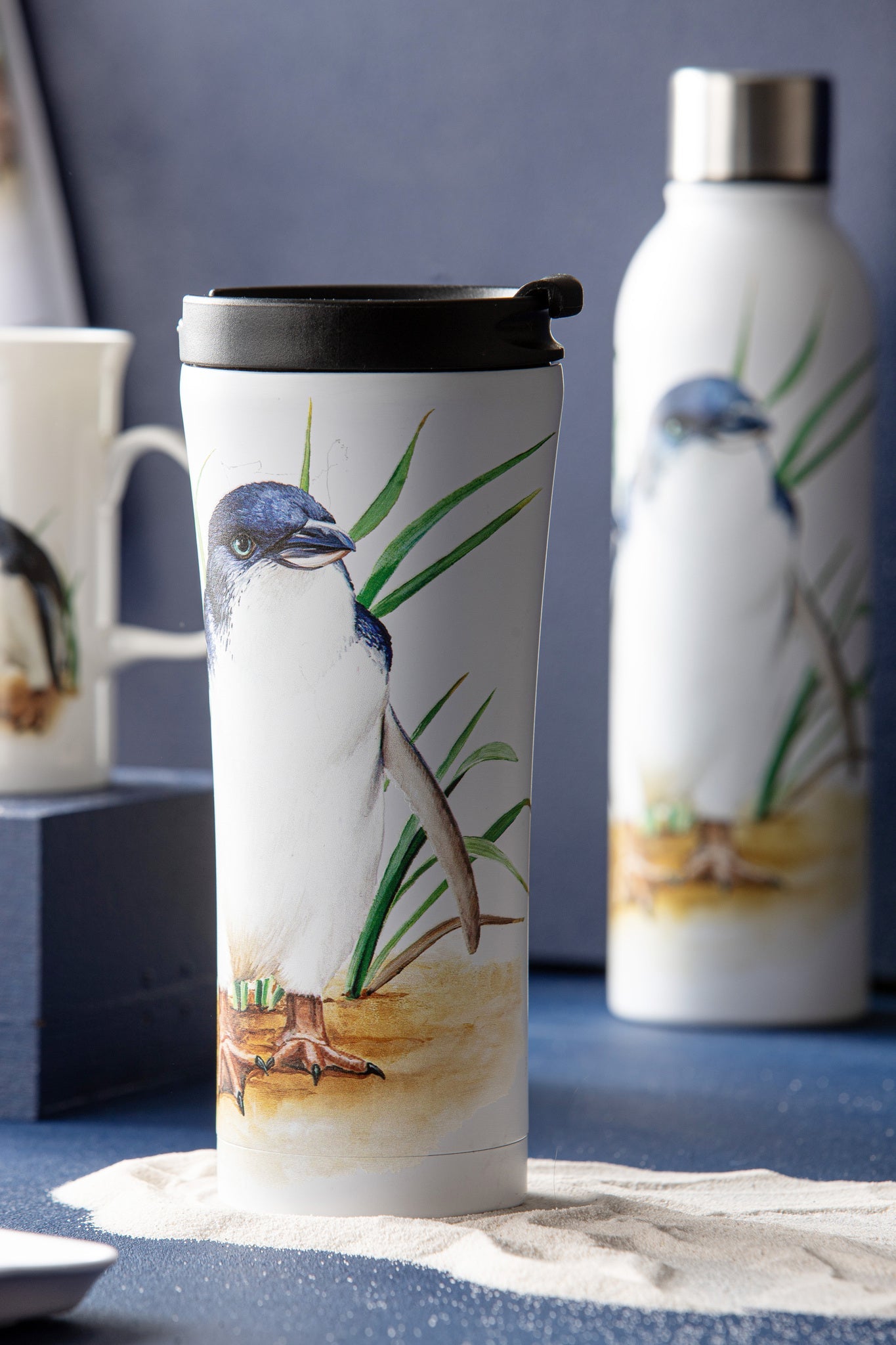 Ashdene Australian Birds Penguins Travel Mug