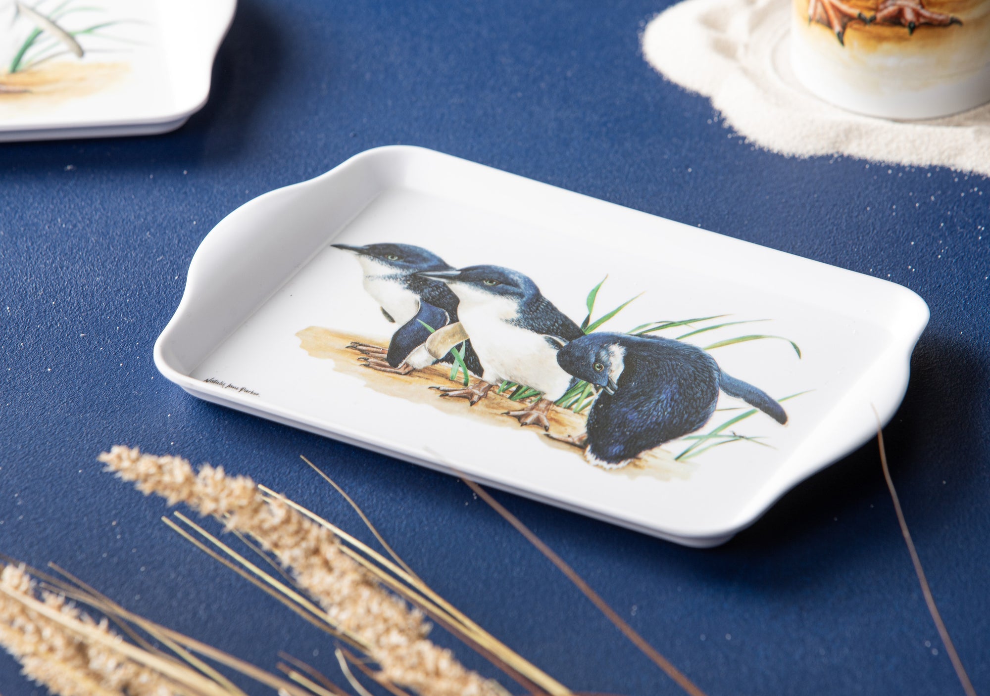 Ashdene Australian Birds Penguins 2pk Scatter Tray