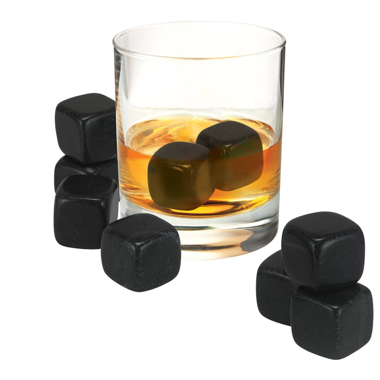 Avanti  Whisky Rocks Set 9 Piece Gift Set - Black Granite