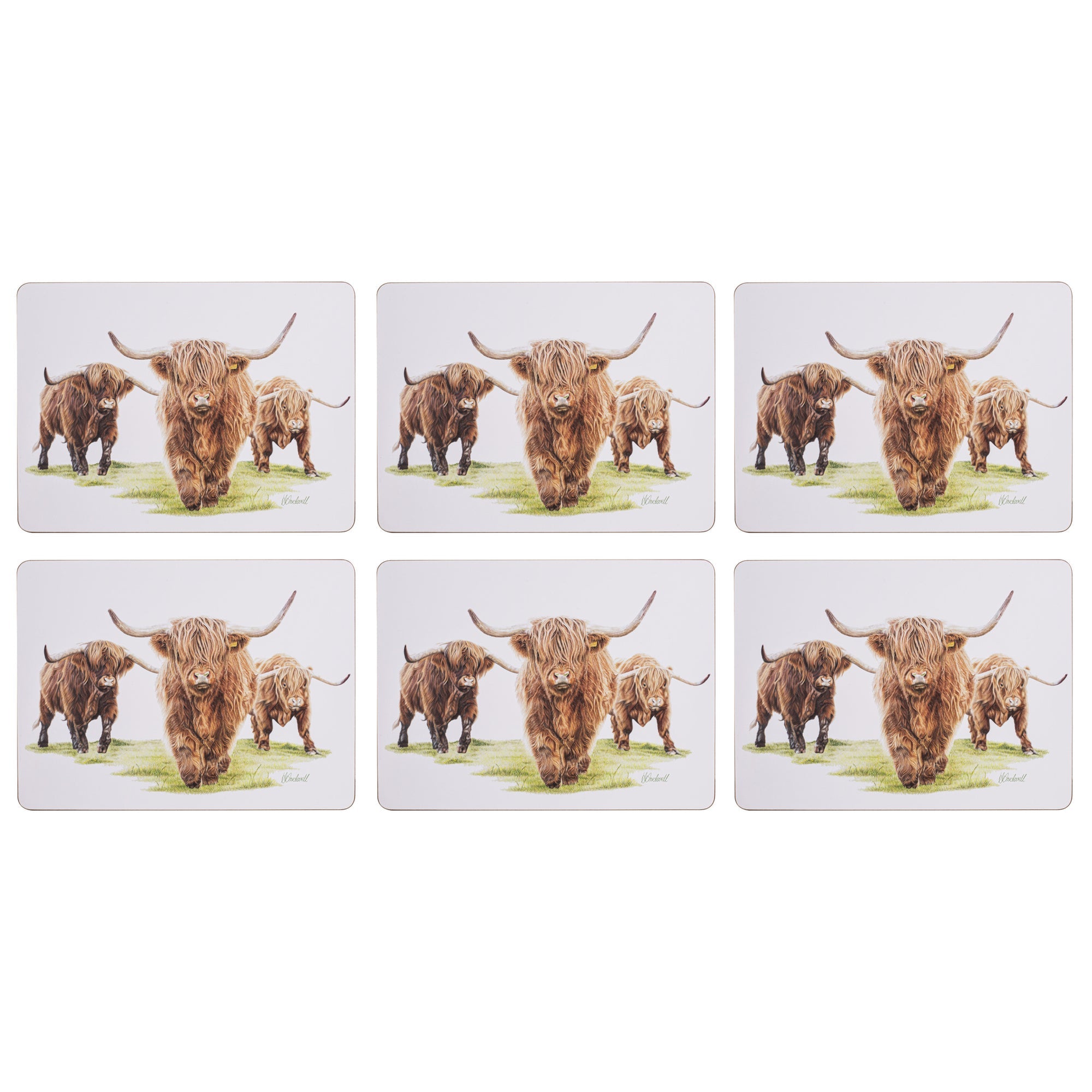 Ashdene Highland Herd 6pk Placemat