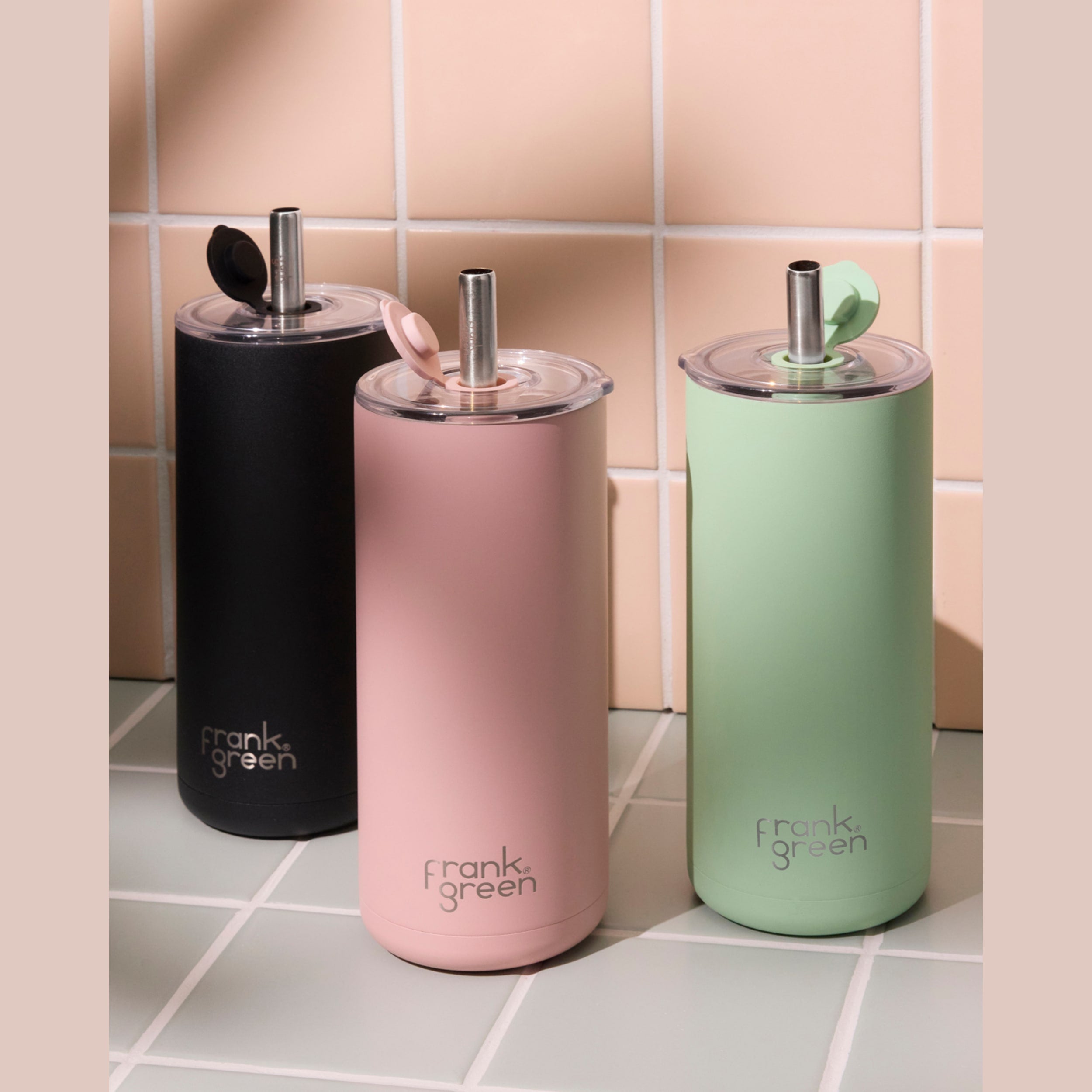 frank green Big Chill Cup with Straw - Mint Gelato