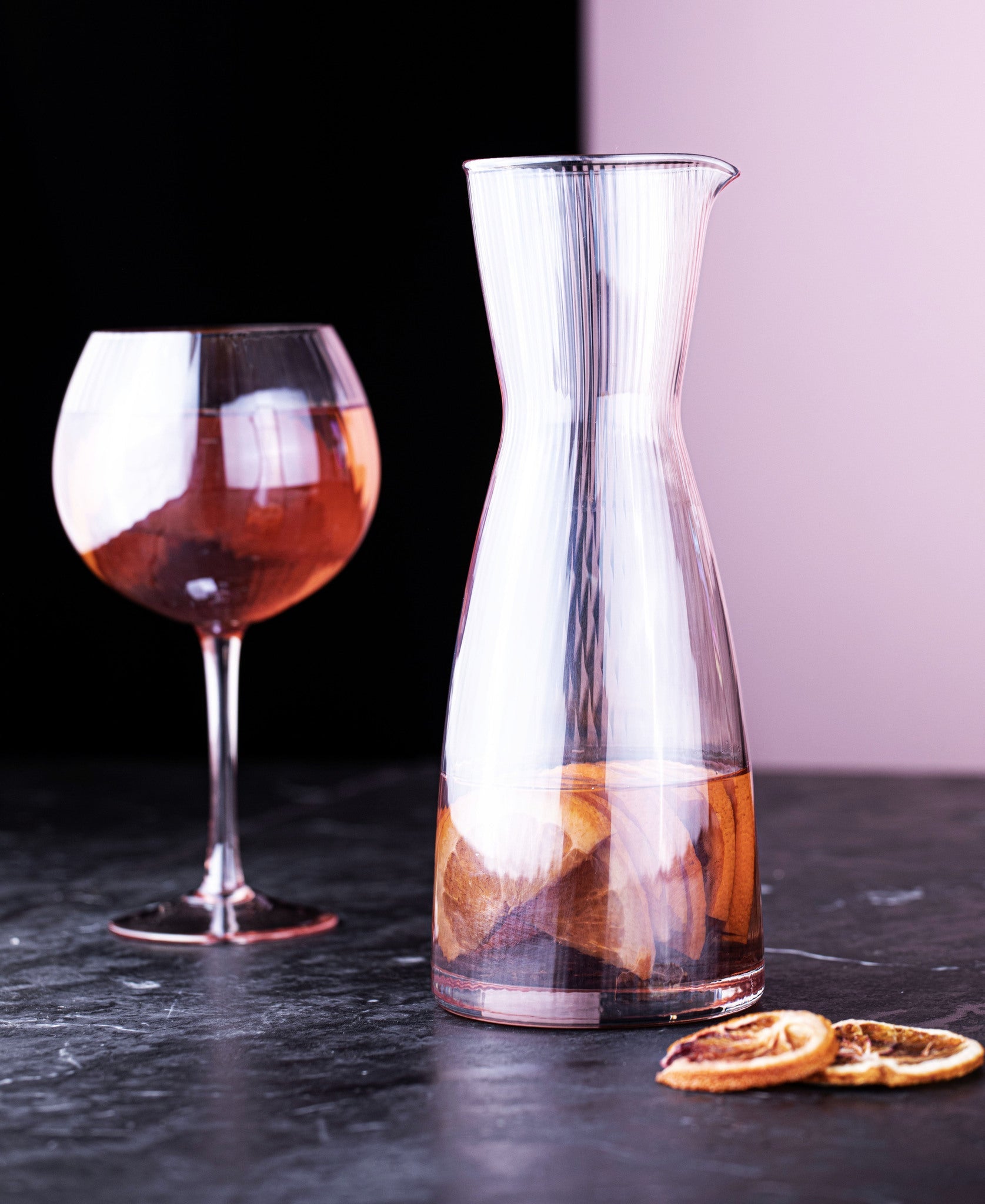Tempa Thalia Pink Quartz Carafe & Glass Set