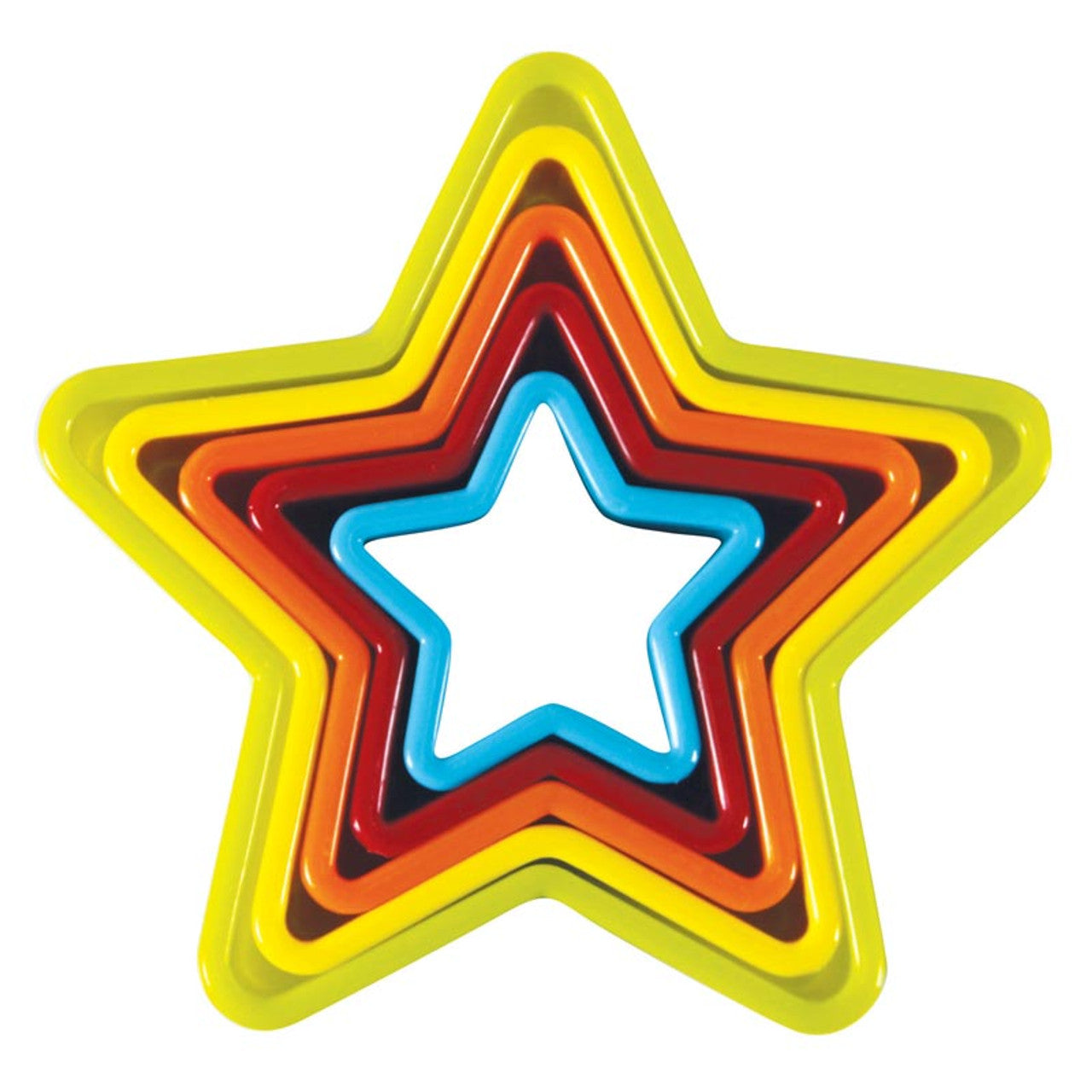 Avanti  Star Cookie Cutters 5 Piece Set - Multi Coloured