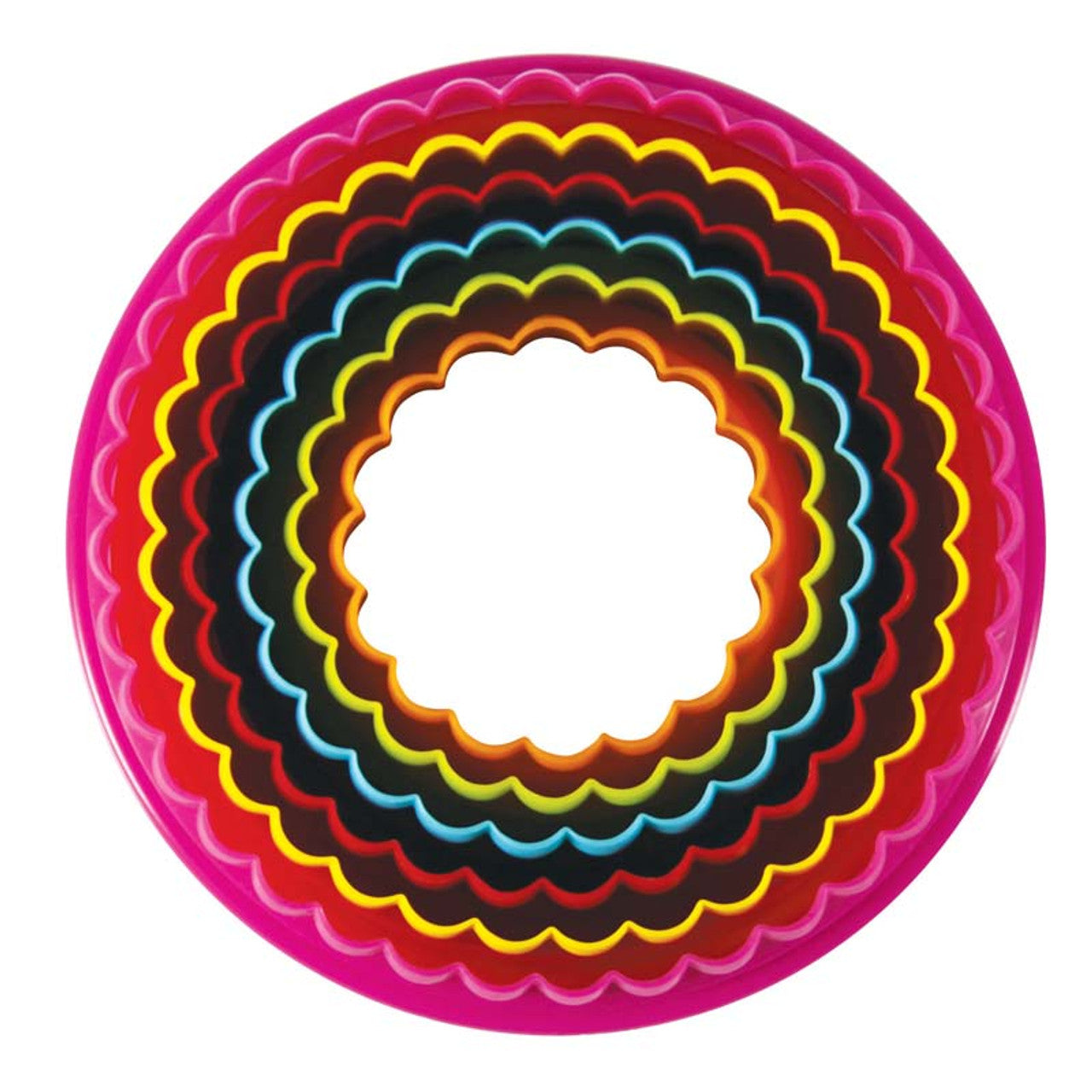 Avanti  Double Sided Round Cookie Cutters 6 Piece Set - Multi Coloured