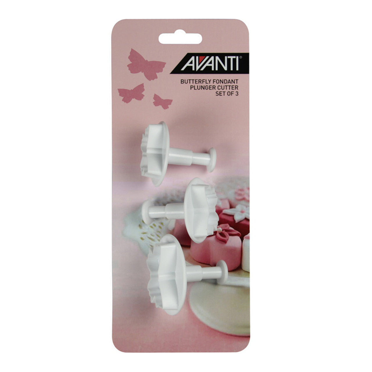 Avanti  Butterfly Fondant Plunger Cutter Set - 3 Piece
