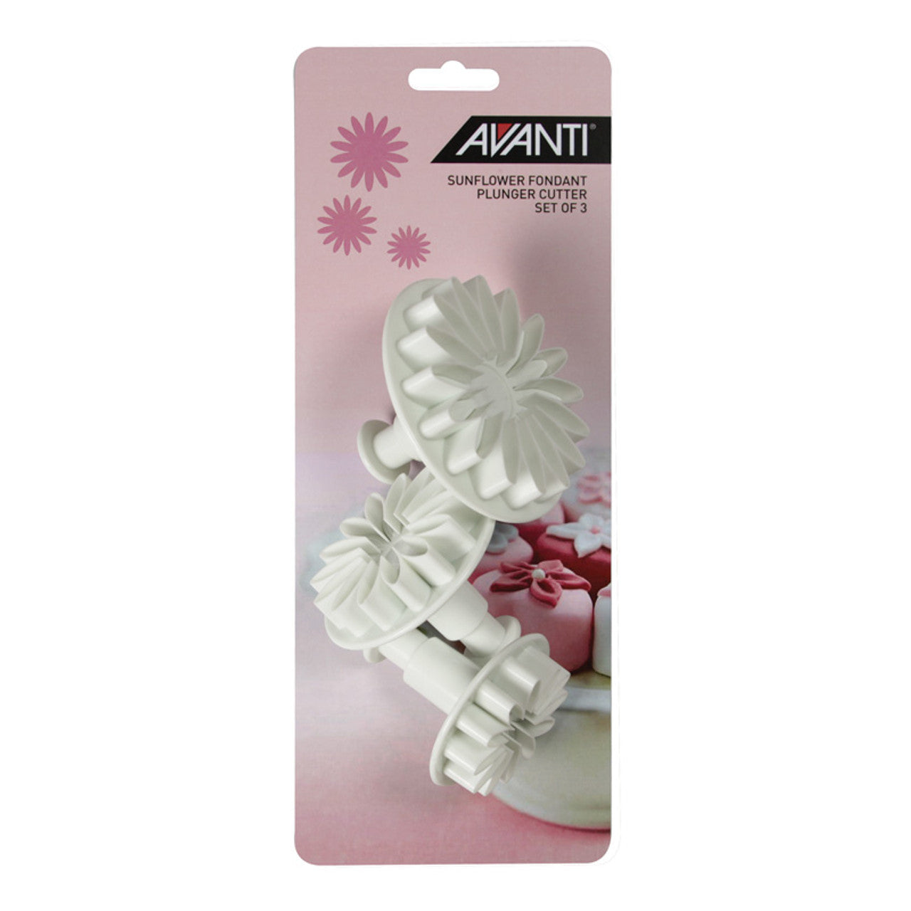 Avanti  Sunflower Fondant Plunger Cutter Set - 3 Piece