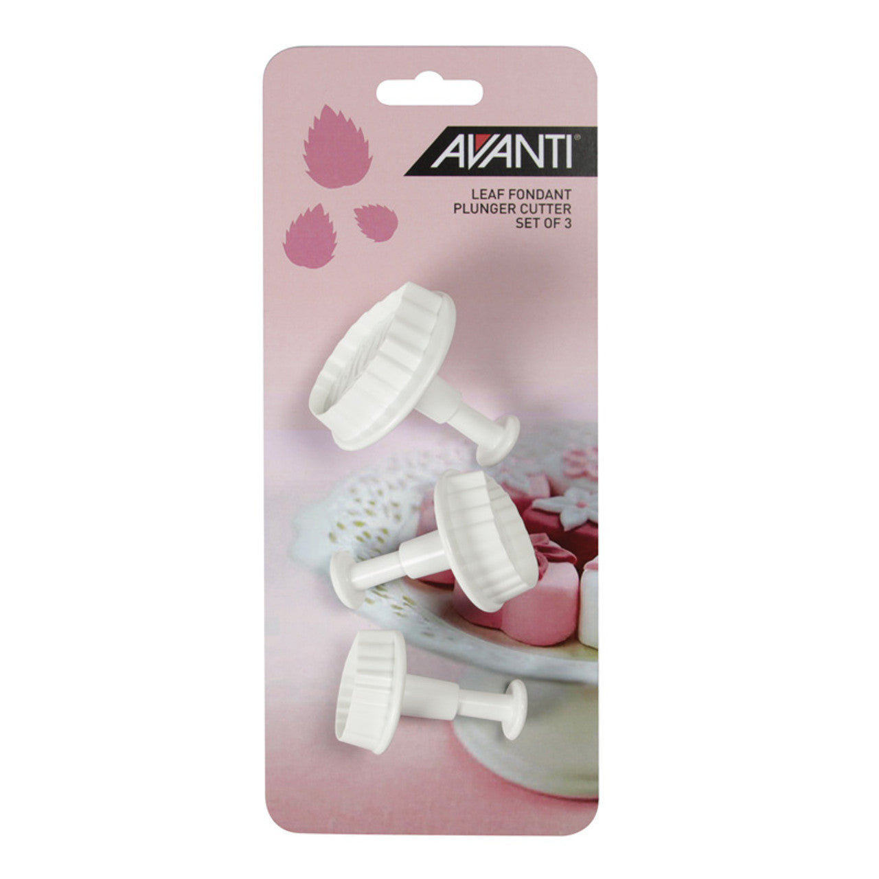 Avanti  Leaf Fondant Plunger Cutter Set - 3 Piece
