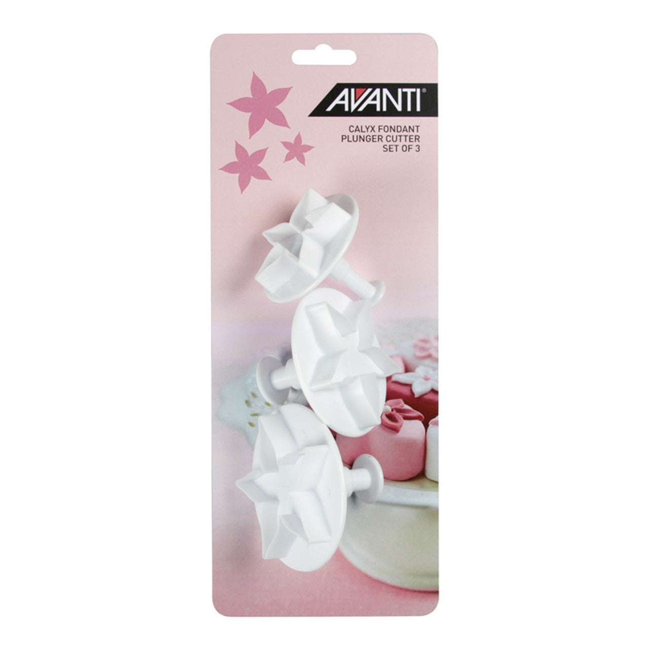 Avanti  Calyx Fondant Plunger Cutter Set - 3 Piece