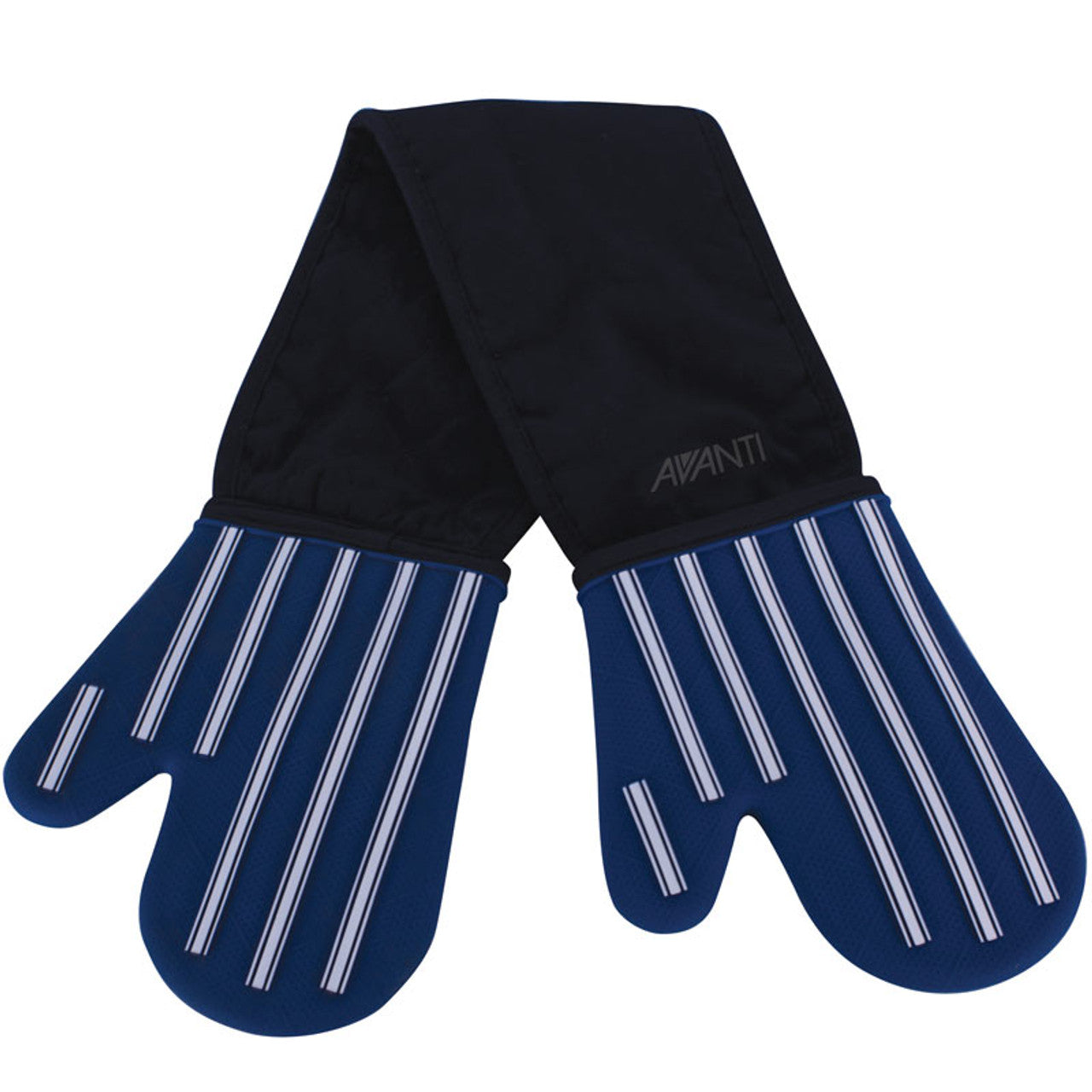 Avanti  Silicone Double Oven Mitts - Butcher Stripe