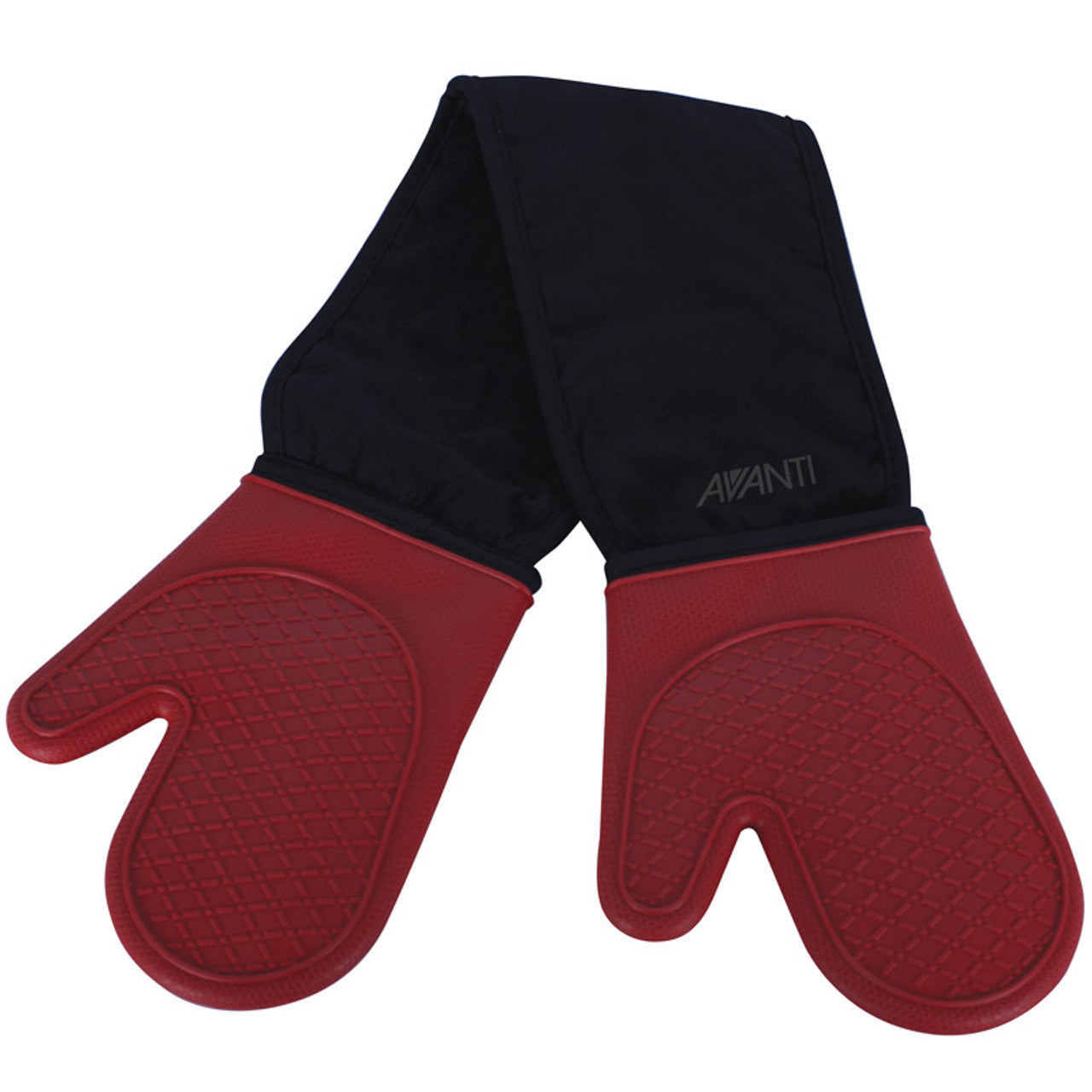Avanti  Silicone Double Oven Mitts - Red