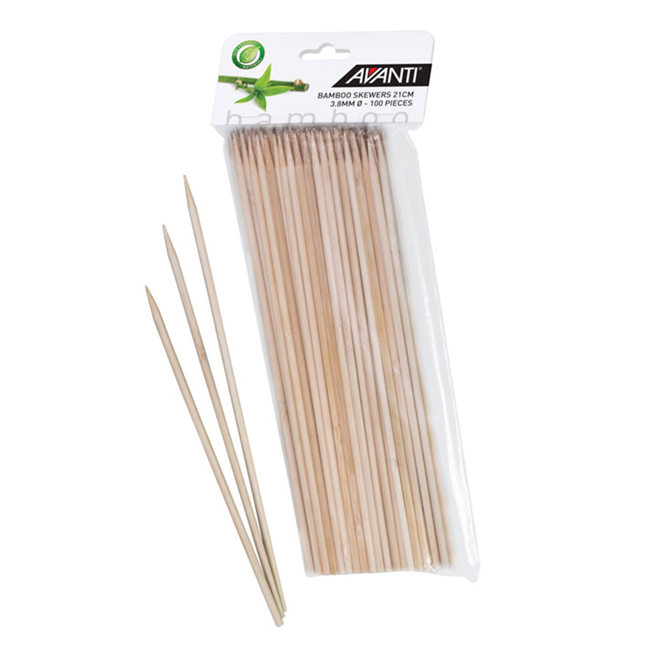 Avanti  Bamboo Skewers 25cm - 100 piece pack
