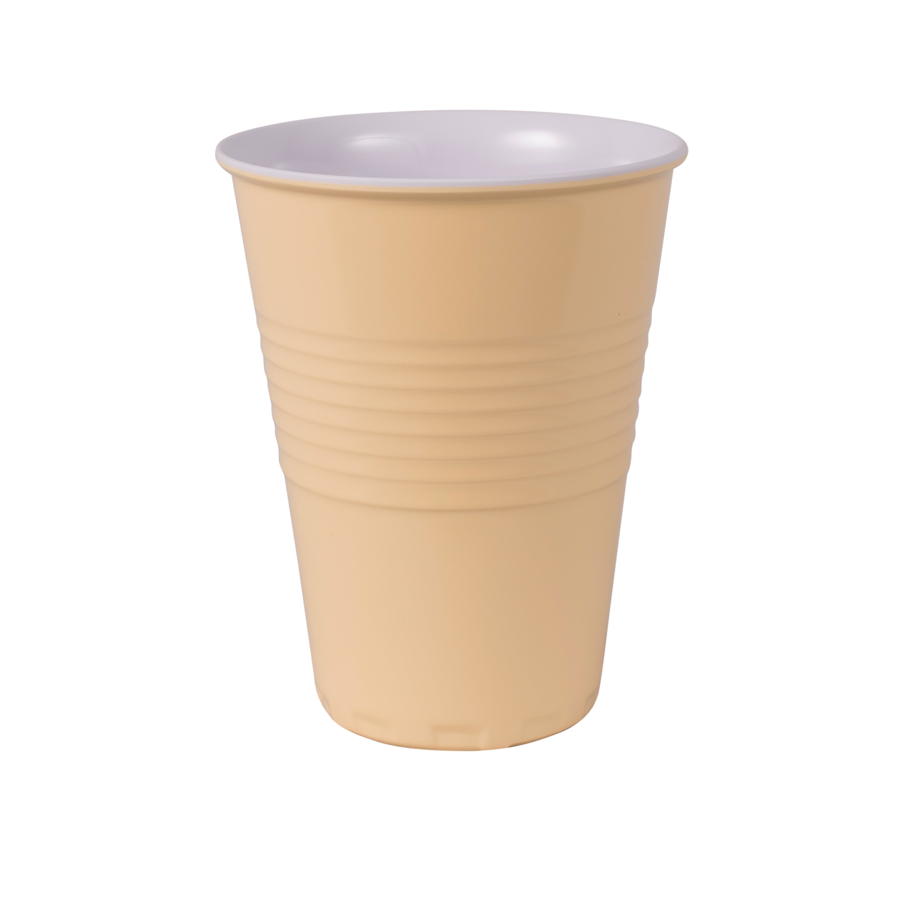 Serroni Miami Two-Tone Melamine Cup (400ml) - Buttercup
